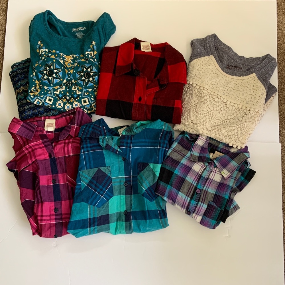 Arizona Jean Co Lot of Girls Tops-6 Pieces+Scarf